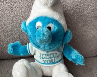 Vintage 1970s 70s 1979 Smurf Plush Doll Stuffed Collectible - Etsy