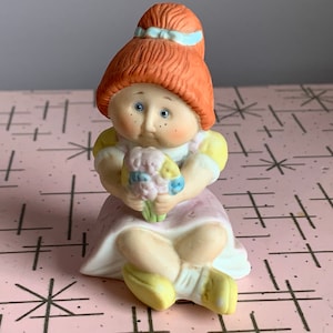 Vintage Cabbage Patch Kids ceramic figure CP girl