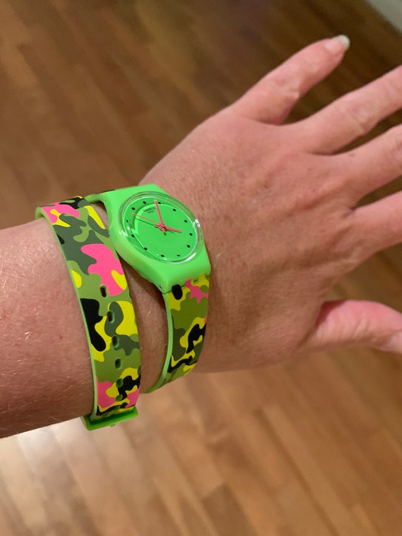 swatch wrap around watch