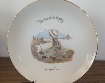 Vintage Holly Hobbie, Hora de ser feliz, placa de coleccionista, regalo para la madre, día de la madre
