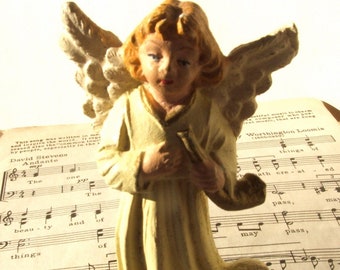 Vintage Angel Figurine with horn