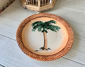 Vintage Tradewind Bay Decorative Palm Tree Plate