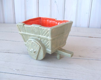 Vintage Winnebago Potters Wheelbarrow Planter