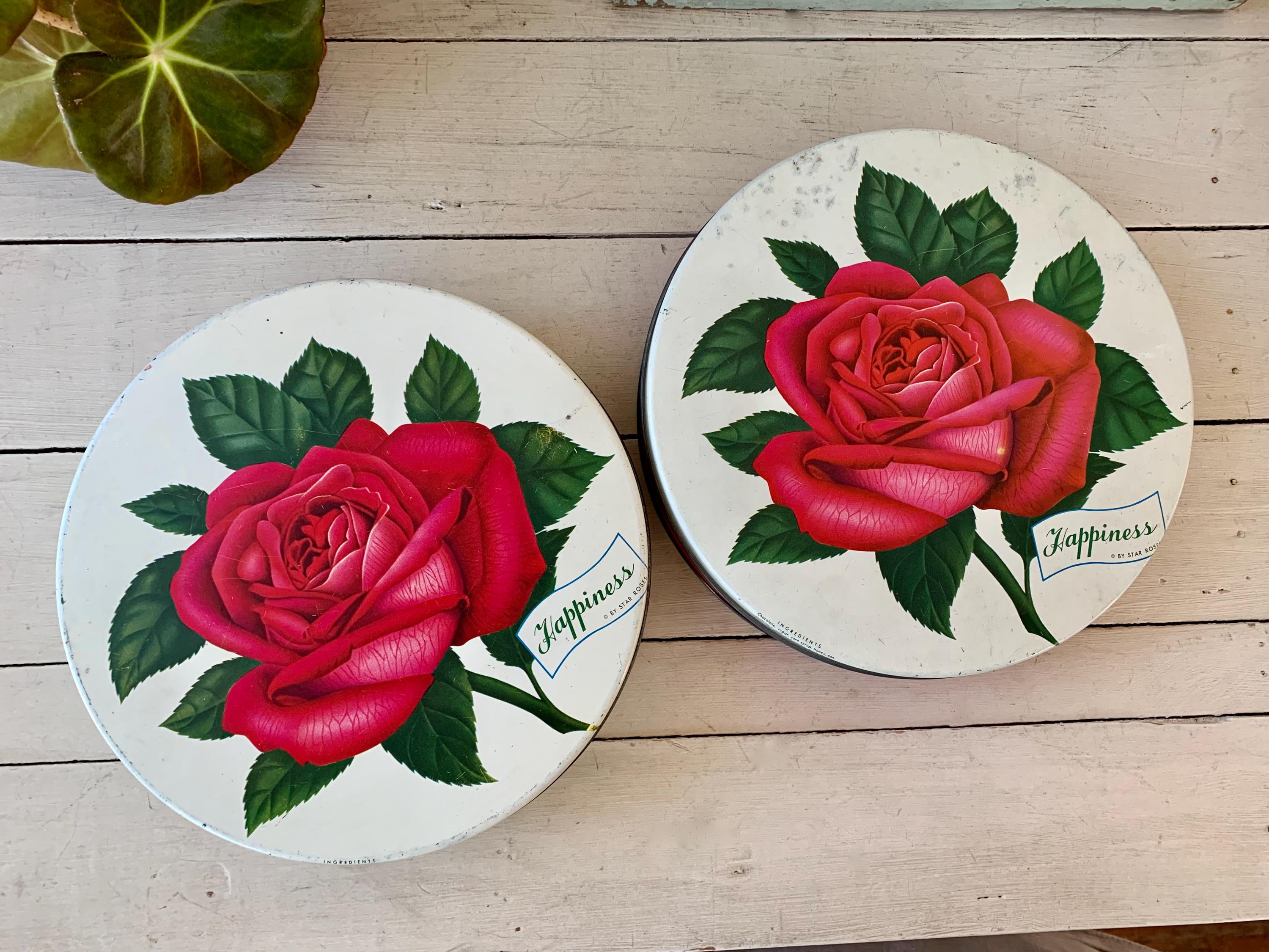 2 Vintage Mrs. Stevens Olive Can Chicago Happiness by Star Roses