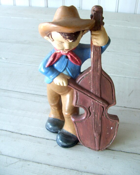 Vintage Chalkware Singing Cowboy Vintage Chalkware Singing Cowboy