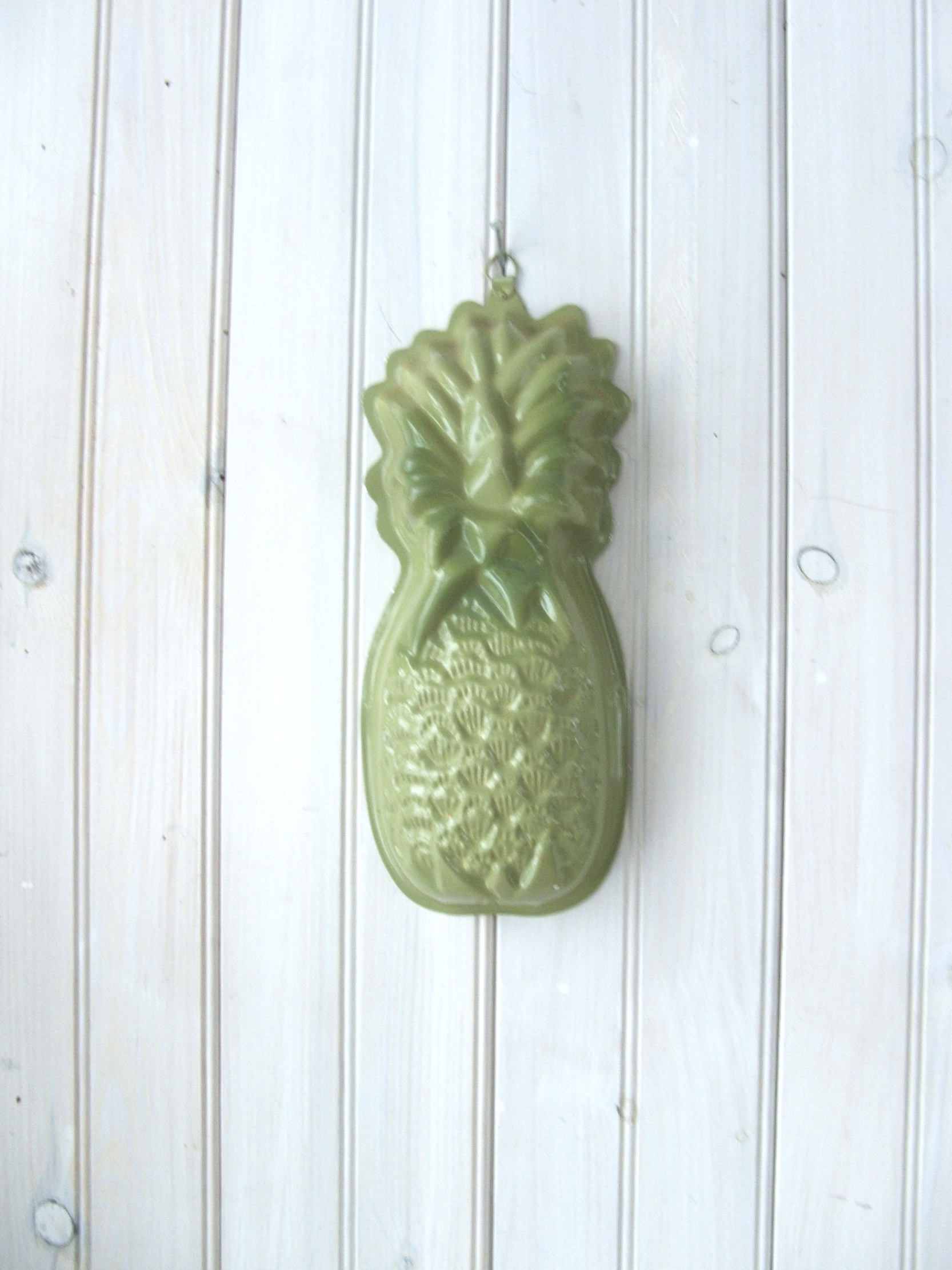 Vintage Aluminum Avocado Green Pineapple Jello Salad Mold Etsy