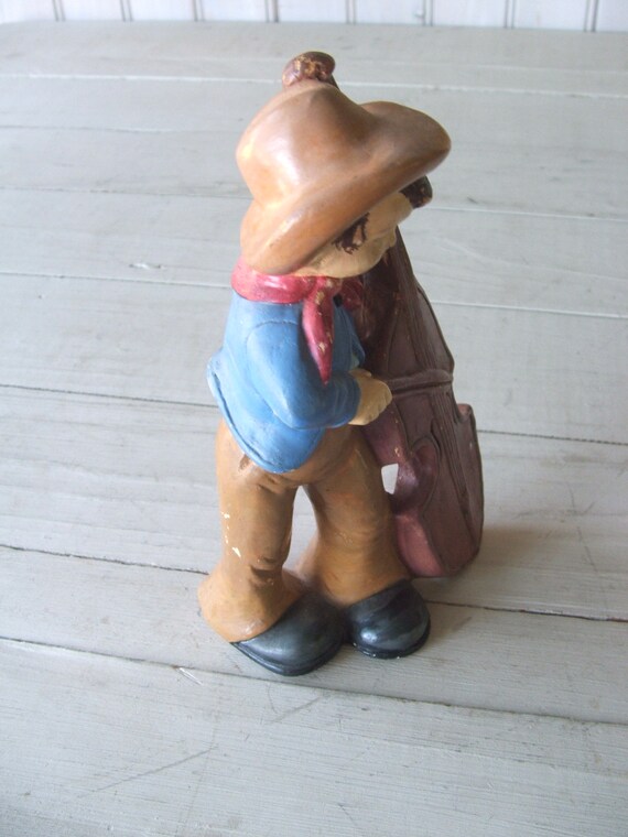 Vintage Chalkware Singing Cowboy Vintage Chalkware Singing Cowboy