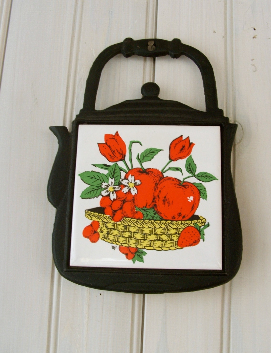 Pair of Vintage Tea Kettle Trivets TAIWAN Etsy