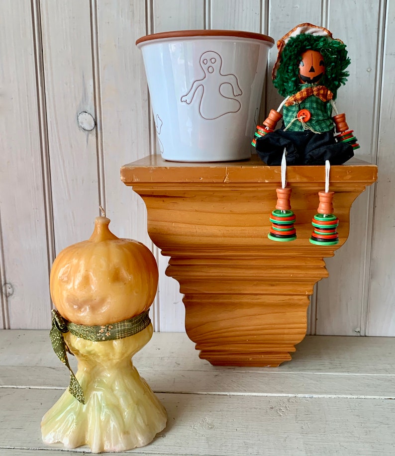 Vintage Halloween Decoration Shelf Sitter Jack O'lantern Doll - Etsy