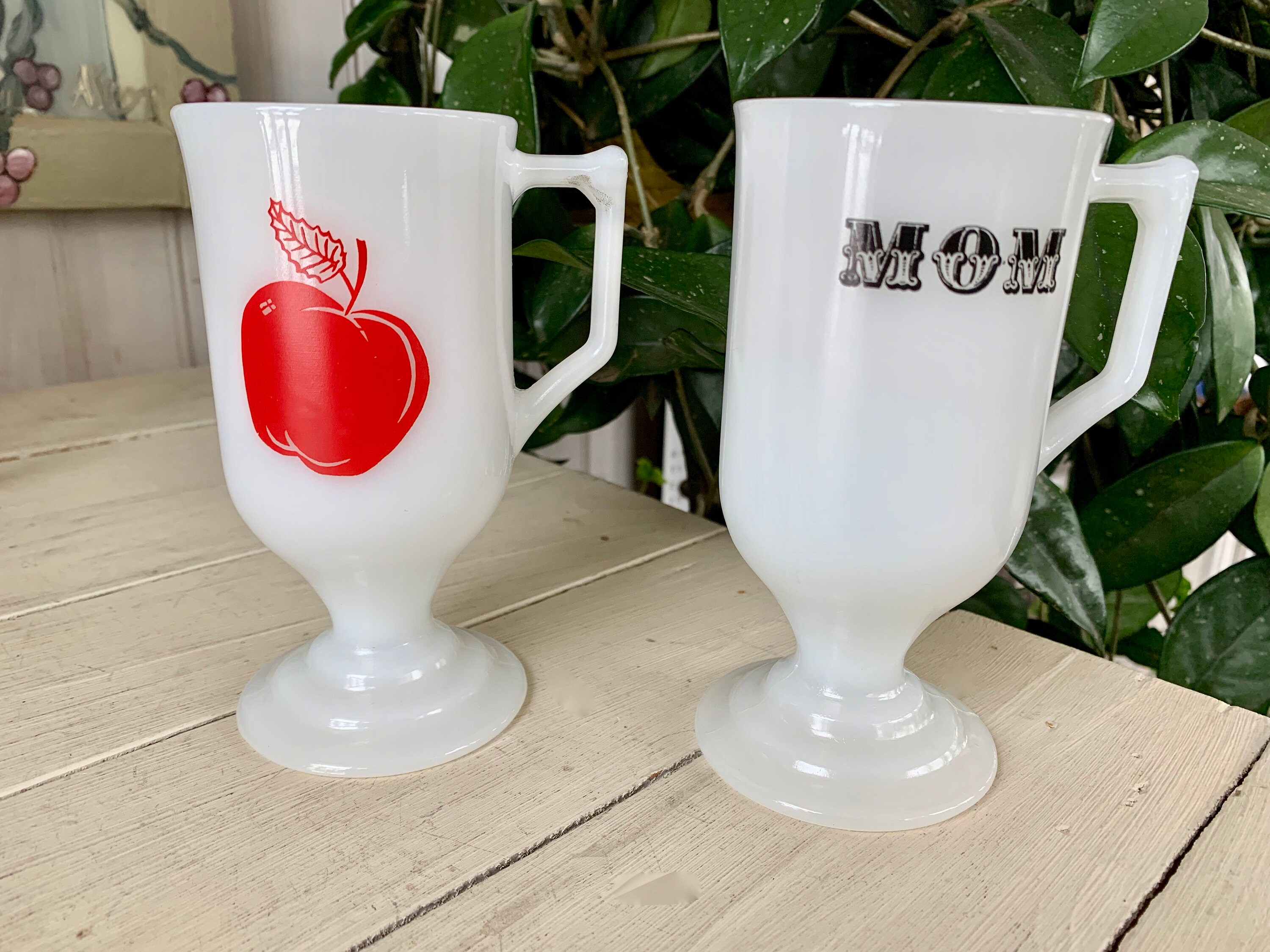Tall Milk Glass Mugs - Etsy - Page 2