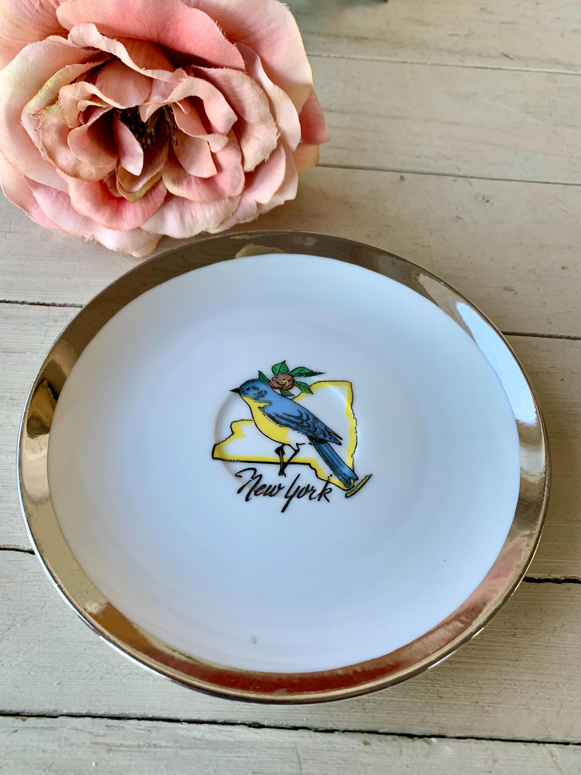 Vintage New York Souvenir Porcelain Plates - Etsy