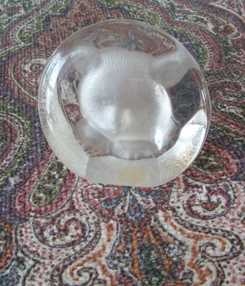 Vintage Lead Crystal Paperweight Zajecar Yugoslavia Etsy