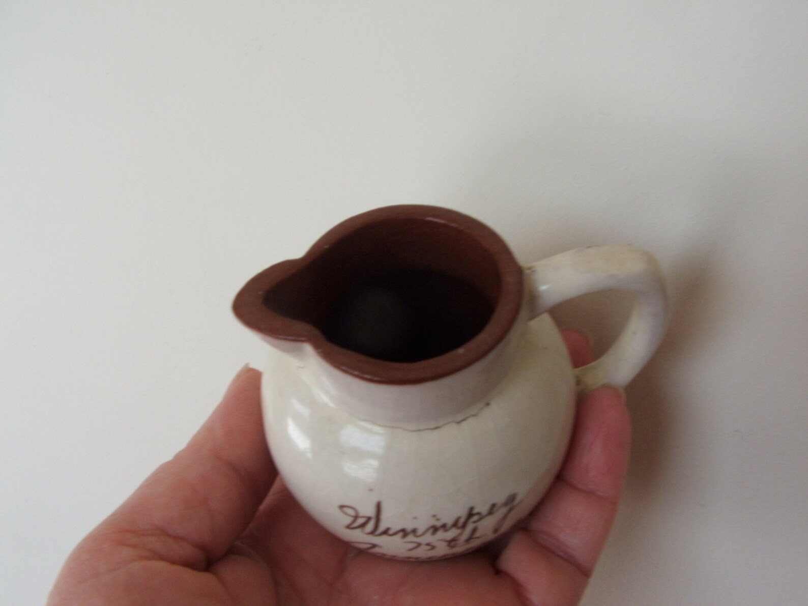 1949 Winnipeg 75th Anniversary Souvenir Clay Pottery Pitcher Etsy