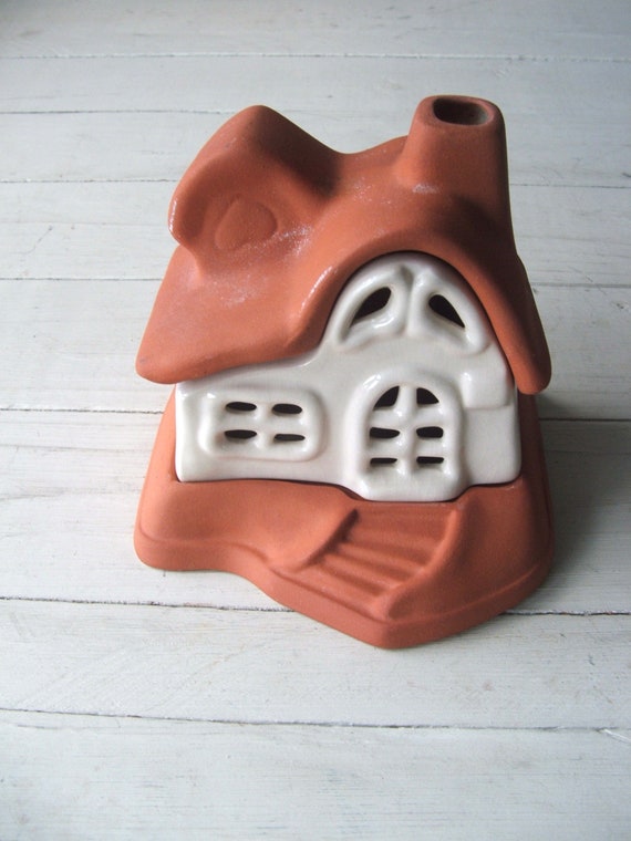 Vintage Pottery Fragrance Pot Aroma Lamp Candleholder Tea Etsy