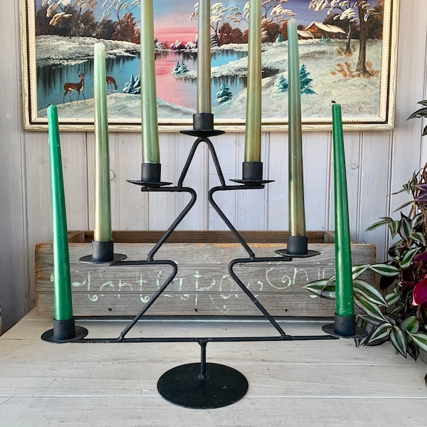 Wrought Iron "christmas Tree" Etsy