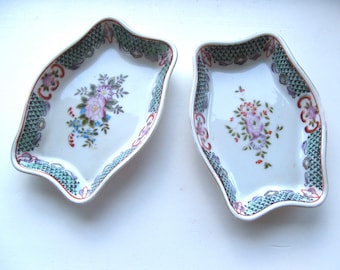 2 Meiko Porcelain Trinket Ring Dishes Occupied Japan