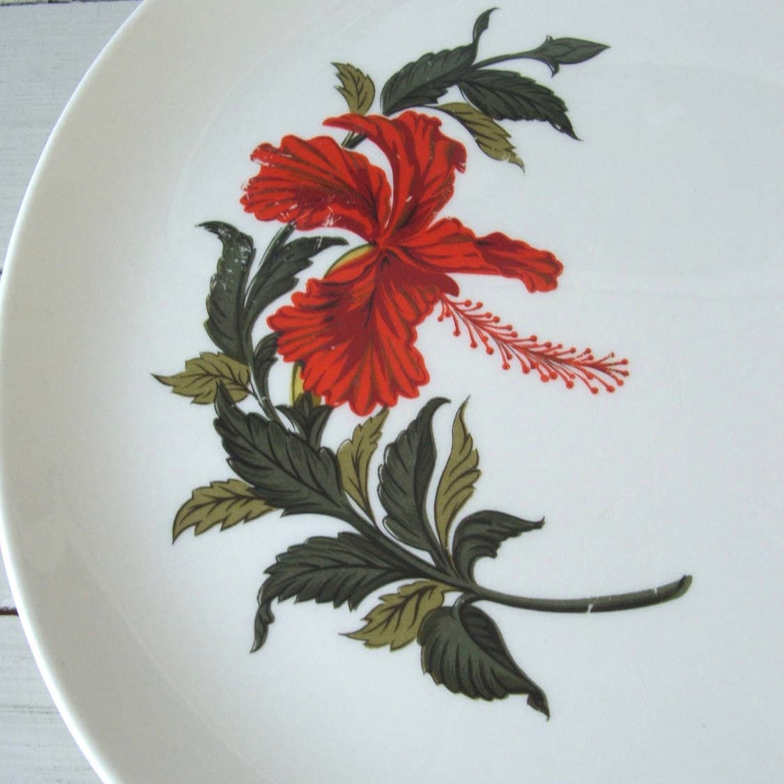 Home & Living vintage Crooksville Pottery plates Iva Lure collection