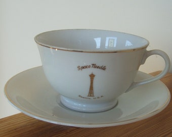 Space Needle Seattle USA Cup and Saucer