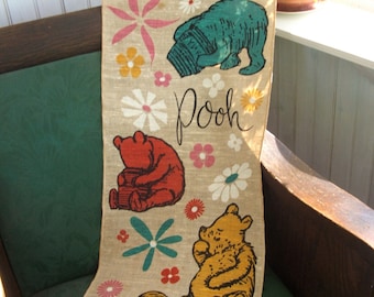 Winnie the Pooh Linen Wall Hanging Stephen Slesinger Happy Things, Inc