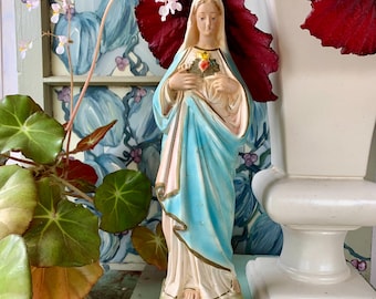 Immaculate Heart of Mary Chalkware Statue CS112