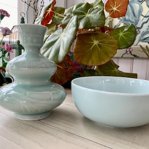 Porcelain Chinese Celadon Vase - Etsy