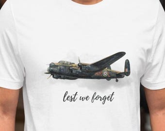 T-shirt Lancaster bommenwerper | WO2, Dambuster, Battle of Britain, RAF | Uniseks topje