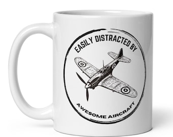 Spitfire Mug | WW2, Battle of Britain, RAF | Remembrance | Coffee Cup