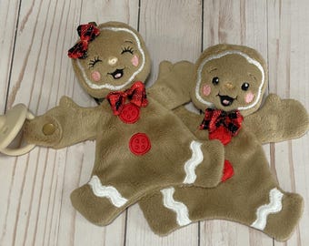 Lebkuchen Schnuller Halter ITH Stickdatei Design Digitaler Download
