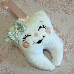 Tooth Fairy Pillow Girl ITH Embroidery Design Digital Download