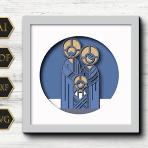 3D SVG Krippe Shadow Box, Baby Jesus 3D svg, Jesus Weihnachten SVG, 3d SVG Weihnachten, Christian 3d svg, Heilige 3D svg Cricut Silhouette