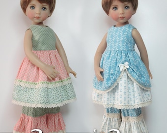 Effner Little Darling AND the new hard-body Mini Maru. DIGITAL Sewing Pattern SSP-064: "Playtime". Dresses & bloomers.