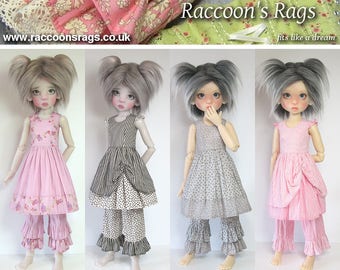 Kaye Wiggs MSD. Digital Sewing Pattern PDF. SSP-047: Playsuits for  (43cm Mei Mei body & 45cm bodies.) Dresses, Bloomers, Petticoat.