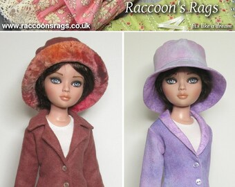 STRAIGHTFORWARD SEWING Pattern SSP-042: Two versions of coat, and one hat, for Ellowyne Wilde & friends.