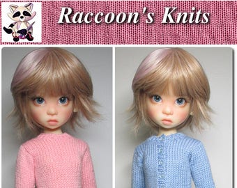 KNITTING Pattern KP-001: Sweater & cardigan for Kaye Wiggs MSD.