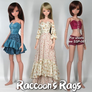 Smart Doll Clothes, Digital Sewing Pattern PDF. 40 Page Ebook.  SSP-083: &quot;Stay Romantic&quot;  for default bust Smart Doll.