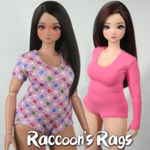 スマートドール用洋ナシ型紙（デジタル）。型紙テンプレート付き27ページの電子書籍。PR-001：洋ナシ型の女の子用レオタード。バストサイズを問わずフィットします。