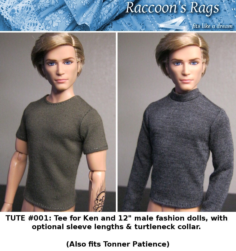 PDF 12 Ken Doll Clothes beau Comes Calling Vintage Pattern PDF