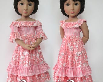 A Girl For All Time dolls. DIGITAL Sewing Pattern PDF.  SSP-061: &quot;My Posh Frock&quot;. Dress, armlets, & petticoat.