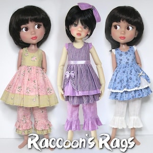 14" Kaye Wiggs Mini & Patience Wilde. Digitalt sömnadsmönster SSP-038: Playsuit för KW Mini, Wilde Patience, Marley Wentworth Agnes Dreary.