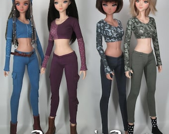Smart Doll Clothes Digital Sewing Pattern PDF. 44 Page Ebook. SSP-086: "Stay Versatile" for default bust Smart Doll & similar sized BJD.