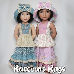 A Girl For All Time dolls. STRAIGHTFORWARD Sewing Pattern SSP-062: &quot;Clever Miss&quot;  for 16&quot;  Cleverly constructed dress, with hat.