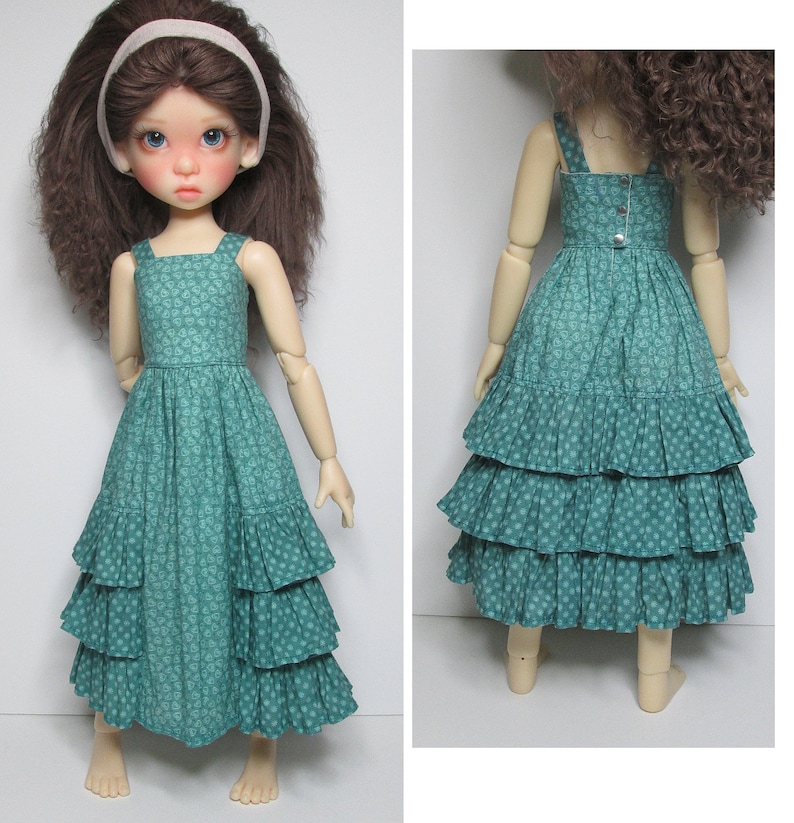 STRAIGHTFORWARD SEWING Pattern SSP-045: 2 dresses for Kaye Wiggs dolls. 43cm Mei Mei Dresses and petticoats. image 2