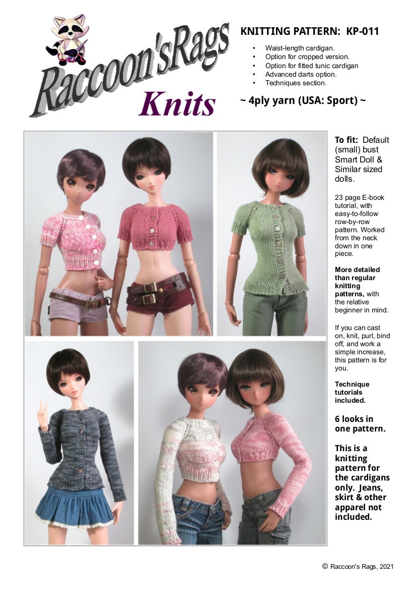 Kits & How To Smart Doll Pattern of COAT and SKIRT in digital PDF