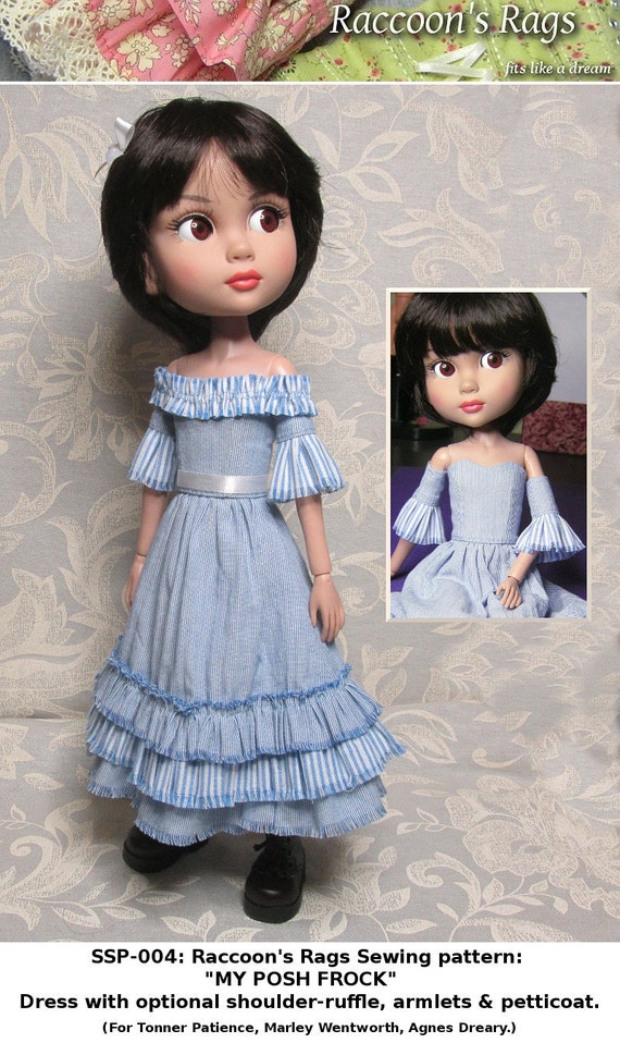 French Connection Doll Clothes Sewing Pattern for 22" American Model Tonner 