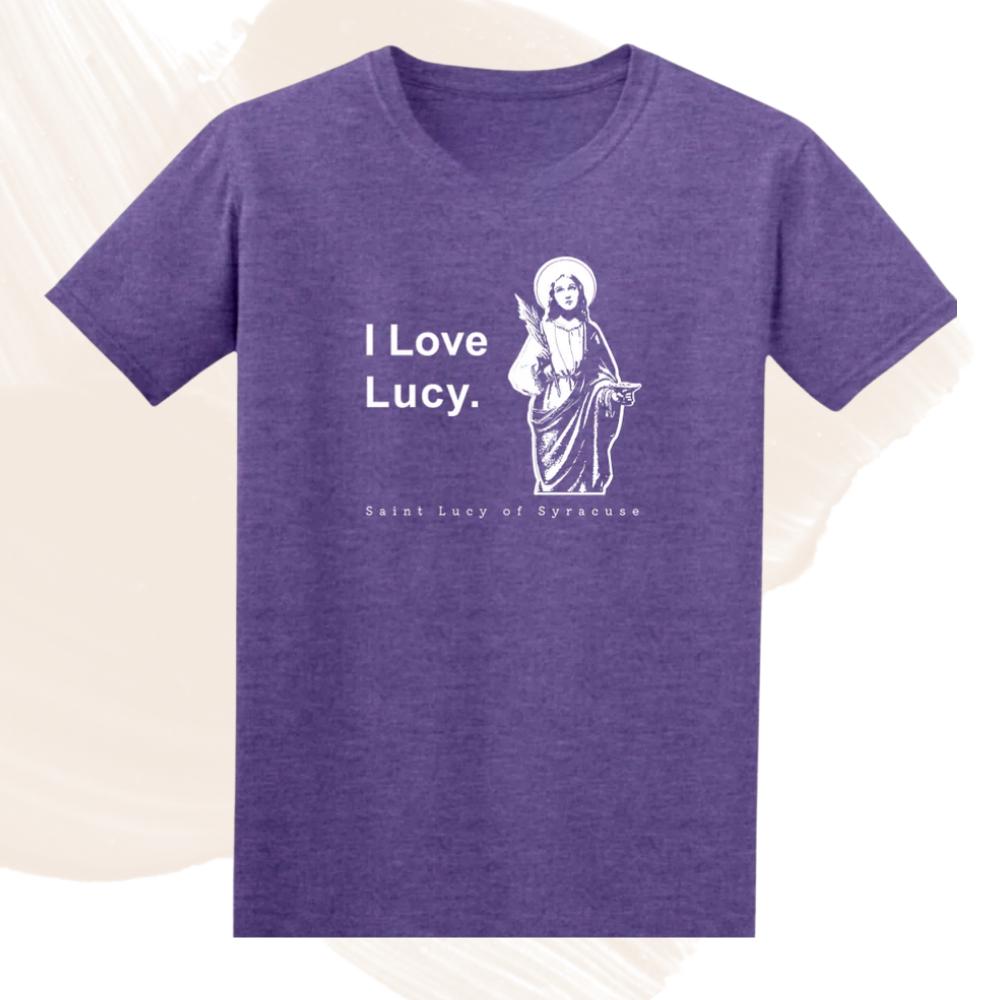 Comfort Colors I Love Lucy - St Lucy of Syracuse Adult T-Shirt