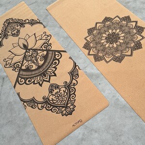 Mandala and Lotus Yoga Mat