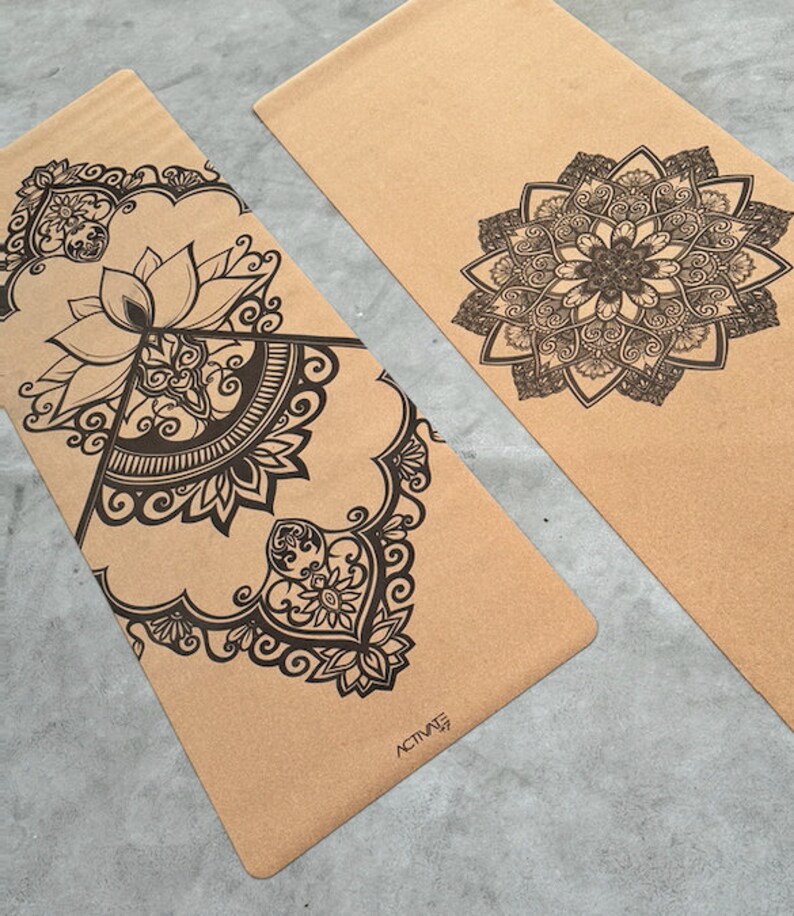 Mandala and Lotus Yoga Mat