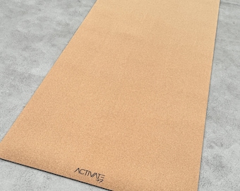 Esterilla de yoga de corcho: esterilla de pilates antideslizante y ecológica de 5 mm