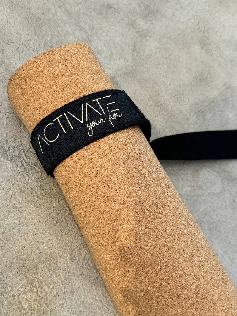 Activate with YD - Cork Yoga Mat Carry Strap Close up - Activate your flow