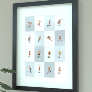 Bradford City Legends Illustrated Print